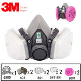 9 In 1 3M 6200 Industry Half Face Paint Spray Gas Mask