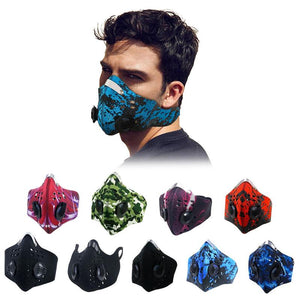 PM2.5 Cycling Antipollution Mask Respirator with 4 Carbon N99 Filters