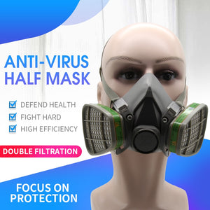 Silicone Gas Mask Half-faced Head-mounted