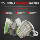 Silicone Gas Mask Half-faced Head-mounted