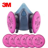 3M 7502+2097 Half Facepiece Mask Reusable Respirator P100