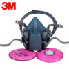 3M 7502+2097 Half Facepiece Mask Reusable Respirator P100